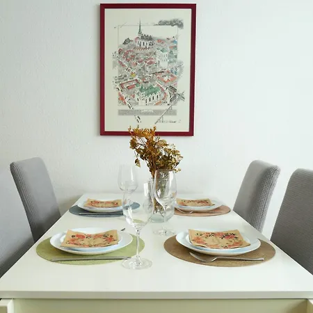 公寓 Schoelerberg Mit Tiefgaragenparkplatz Und Kingsize-bett 奥斯纳布吕克